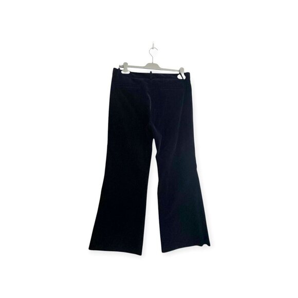 Nili Lotan Derek Velvet Flared Pants, Dark Navy, Made in USA, Size 10, New with - Picture 15 of 15